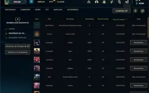 Conta Platina 4 com 24 Champs e 1 Skin + 6 Espolios