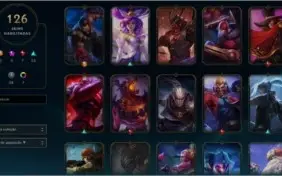 Conta De League Of Legends,ouro V Flex,prata3 Solo,126 Skins