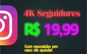 1K Seguidores Instagram por R$ 5,99! Entrega Rápida e Segura