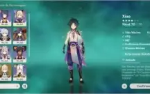 Conta Genshin, Xiao, Lança de Jade (xiao), Mona (c1), Jean