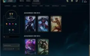 Conta League Of Legends Gold C/ Vários Campeões E Skins
