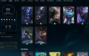 Lol Esmeralda Ex-Dima, Skins Raras, Lvl 164, Honra4, 46 Skin