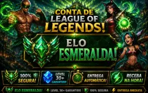 Lol Esmeralda Ex-Dima, Skins Raras, Lvl 164, Honra4, 46 Skin
