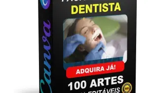 Pack Canva Dentista Vol 2 - 100 Artes Editáveis