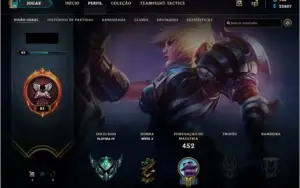 Conta lol + 370 skins + Platina IV