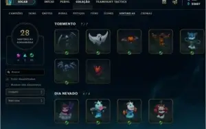 Conta lol + 370 skins + Platina IV