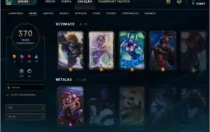 Conta lol + 370 skins + Platina IV