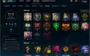 Conta lol + 370 skins + Platina IV
