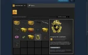 Conta CSGO AK cruzada com itens Raros