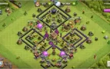 Vila Clash off clans cv8 quase Fu defesa