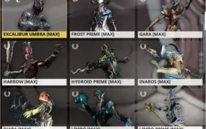 Conta de Warframe quase todos os warframes prime antigos