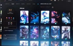 Conta league of legends prata 2 88 skins