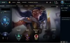 CONTA PLATINA II COM TODOS OS CHAMPS E MUITAS SKINS