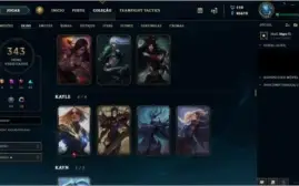CONTA PLATINA II COM TODOS OS CHAMPS E MUITAS SKINS