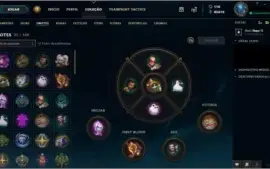 CONTA PLATINA II COM TODOS OS CHAMPS E MUITAS SKINS