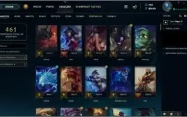 CONTA PLATINA II COM TODOS OS CHAMPS E MUITAS SKINS