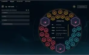 Conta LoL gold 2 , 124 skins épicas, 6 pag de runa completas