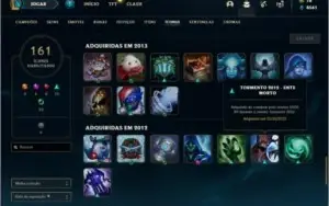 Conta ouro 4 com TODOS os champs e 307 skins + Kayle Juiza