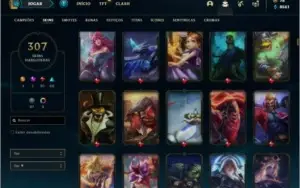 Conta ouro 4 com TODOS os champs e 307 skins + Kayle Juiza