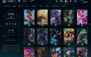 Conta LoL nivel 1118 200 skins incluindo lux elementalista