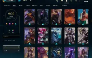 Conta LoL nivel 1118 200 skins incluindo lux elementalista