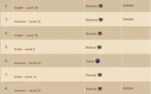 KNIGHT 78 EM VUNIRA OPEN PVP
