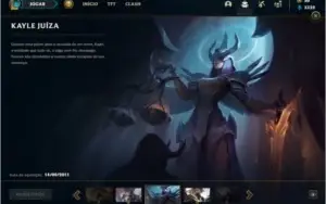 Conta unranked com Corki Ovni, Kayle Juiza e Rammus Rei