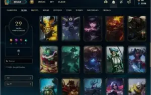 Conta unranked com Corki Ovni, Kayle Juiza e Rammus Rei