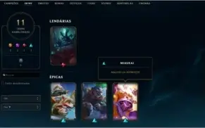 CONTA LOL - 2 SKINS, ULTIMATE 2 LENDÁRIAS+ VALORANT PRATA 3