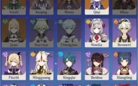 Genshin Impact AR 55 - Ganyu, Zhongli, Klee, Qiqi, 1 arma 5*