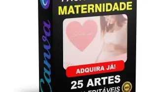 Pack Canva Maternidade - 45 Artes Editáveis