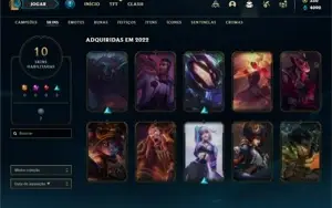 Conta ouro 4 com 31 Champs e 10 Skins + 2 Espolios