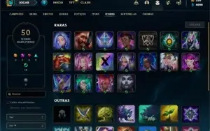Conta ouro 4 com 31 Champs e 10 Skins + 2 Espolios