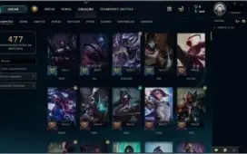CONTA PRATA 1 TODOS OS HERÓIS e 109 SKINS (2 VITORIOSAS)