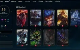 CONTA LOL - 80CHAMPS - 87 SKINS - PRATA 2