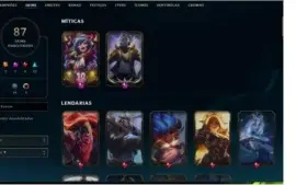 CONTA LOL - 80CHAMPS - 87 SKINS - PRATA 2