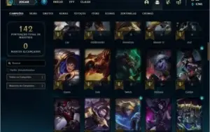 Conta ouro 2 com 24 skins e 66 champs