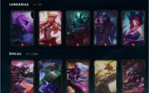 LEAGUE OF LEGENDS QUASE TODOS CAMPEÕES