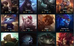 LEAGUE OF LEGENDS QUASE TODOS CAMPEÕES