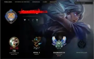 CONTA LEAGUE OF LEGENDS DIAMANTE 3