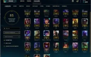 CONTA LOL GOLD 1 MMR ALTO, TODOS OS DADOS [SKINS]