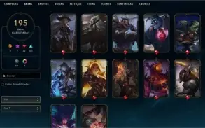 Conta Todos os Campeões - 195 skins