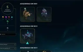 Conta Todos os Campeões - 195 skins