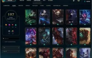 Conta lol Plat 3  197 skin