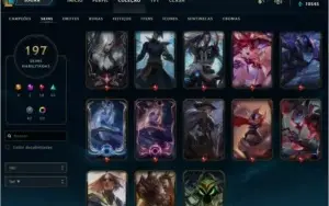 Conta lol Plat 3  197 skin