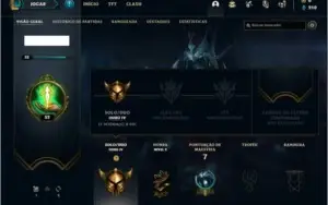 Conta ouro 4 com 2 skins e 24 champs