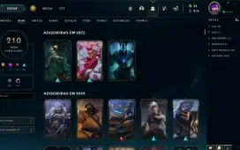 Conta LoL com muitas skins
