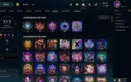 Conta LoL com muitas skins