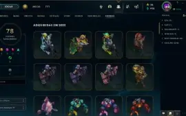 Conta LoL com muitas skins