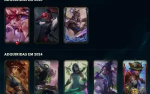 Conta LOL Esmeralda 4 mmr diamante